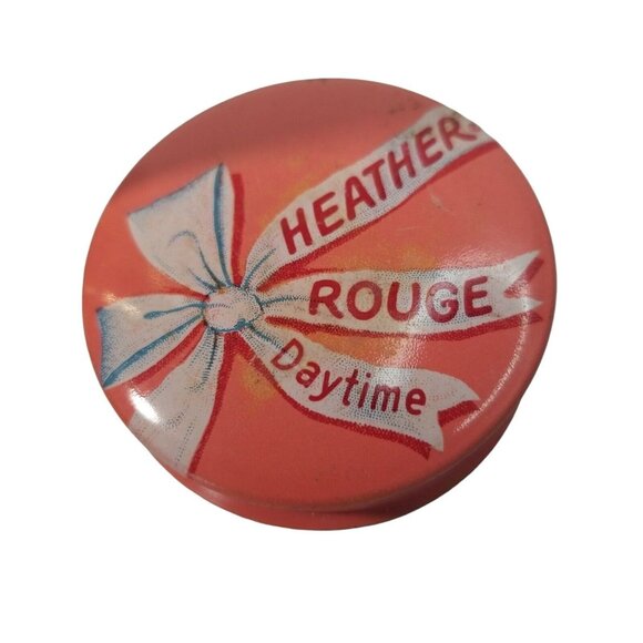 Vintage Makeup Lot Heather Rouge Faberge Lip Stick Cosmetics Blush Tins 40s 50s - Picture 3 of 12